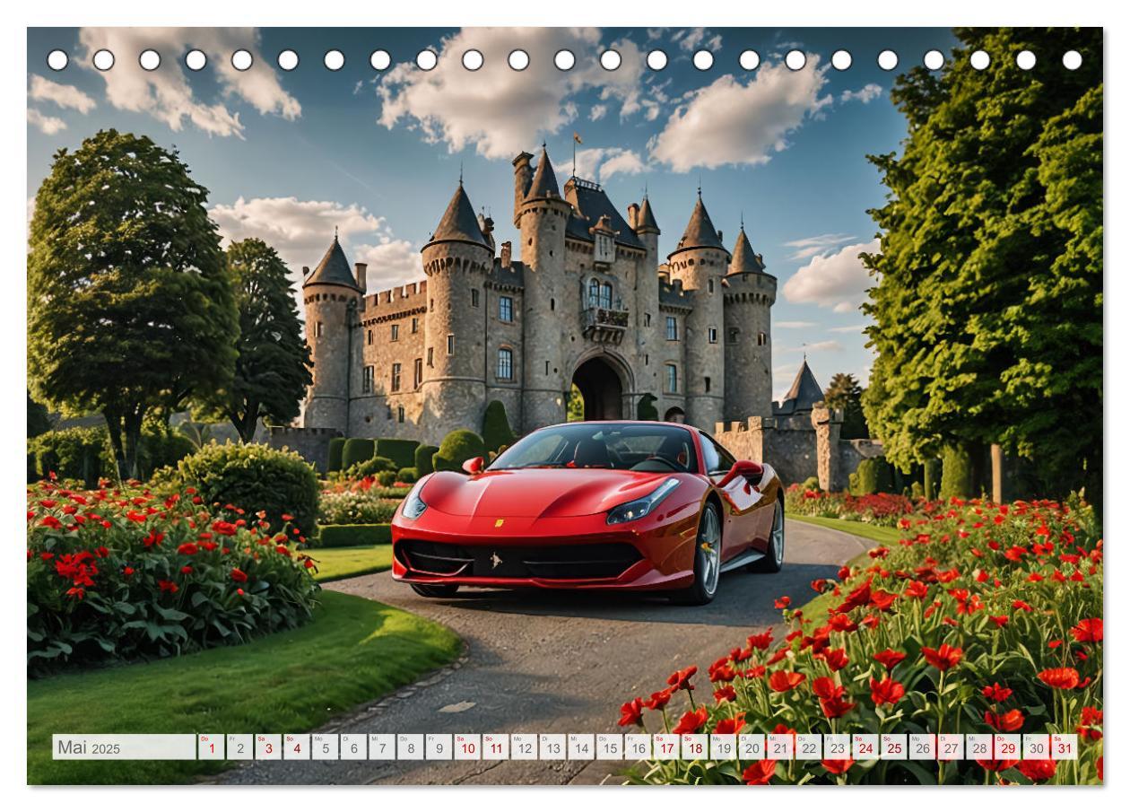 Bild: 9783457137635 | Virtual Classic Cars (Tischkalender 2025 DIN A5 quer), CALVENDO...