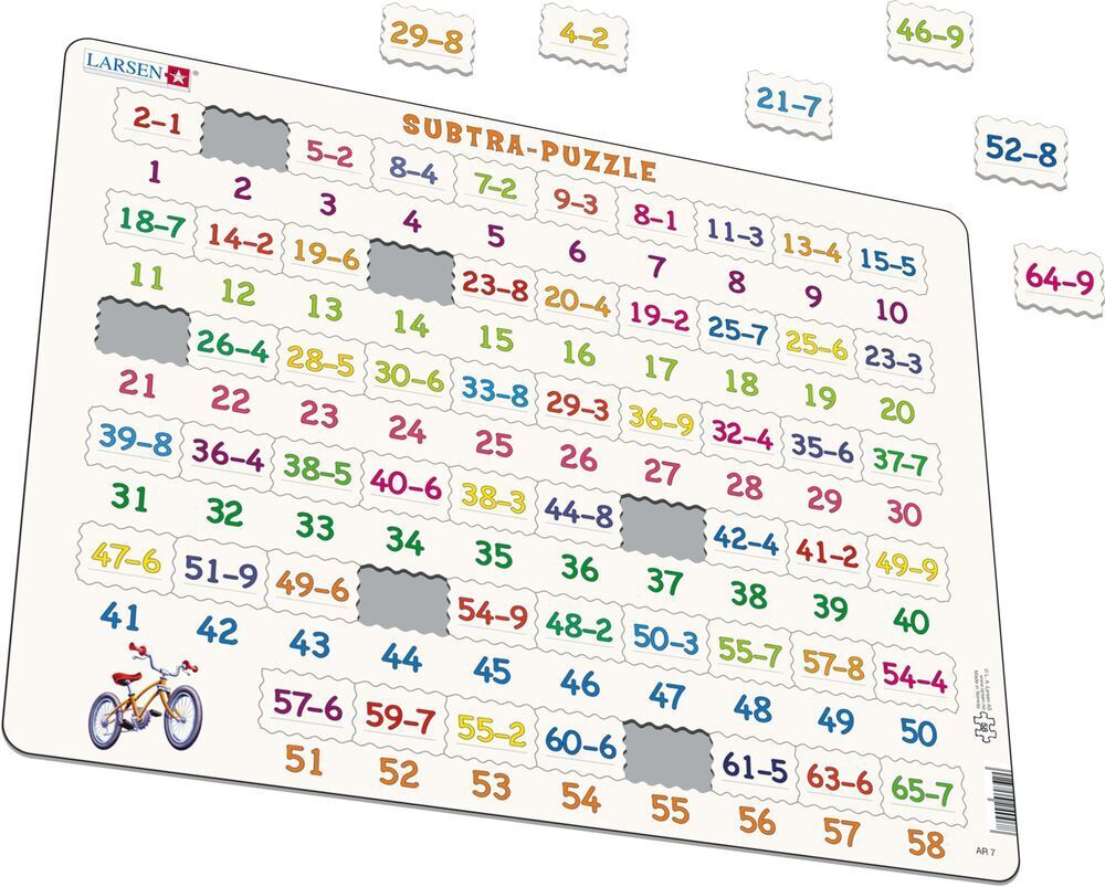 Cover: 7023852115725 | Substraktion (Kinderpuzzle) | Spiel | 2021 | Larsen