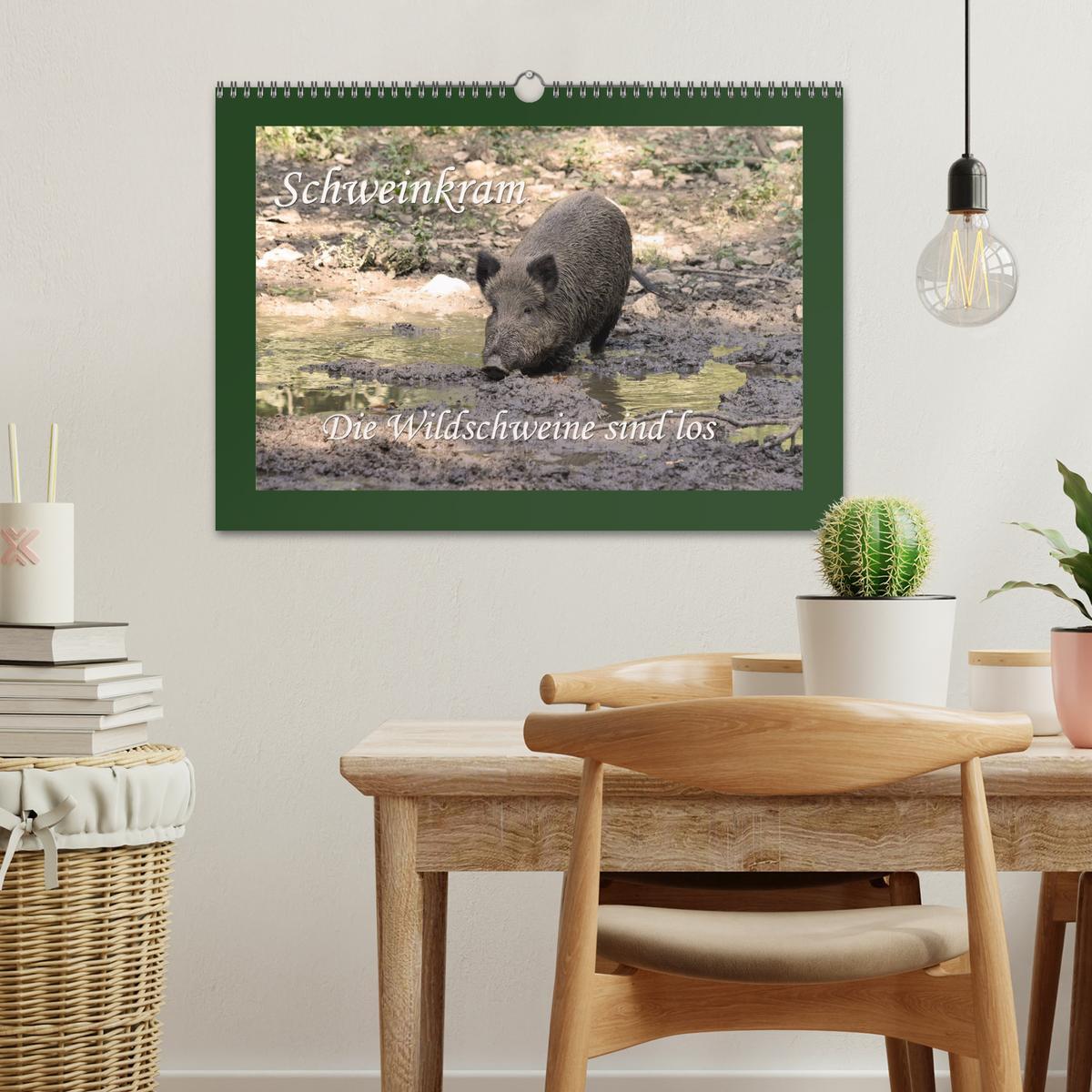 Bild: 9783435777525 | Schweinkram - Die Wildschweine sind los (Wandkalender 2025 DIN A3...