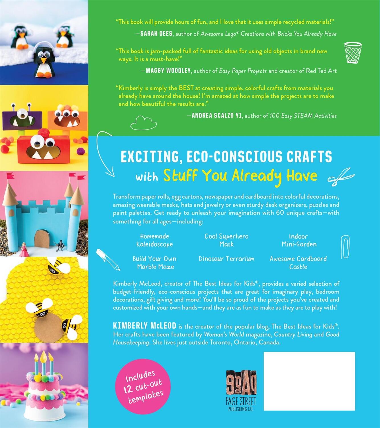 Rückseite: 9781624149085 | Fun and Easy Crafting with Recycled Materials | Kimberly Mcleod | Buch