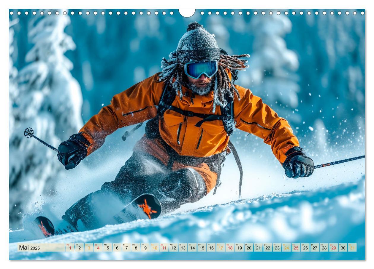 Bild: 9783383771934 | Skifahren - tolle Momente (Wandkalender 2025 DIN A3 quer), CALVENDO...