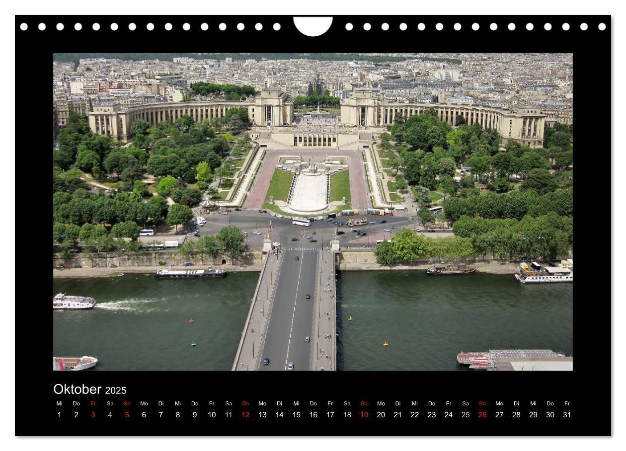 Bild: 9783435721139 | Paris von oben (Wandkalender 2025 DIN A4 quer), CALVENDO...