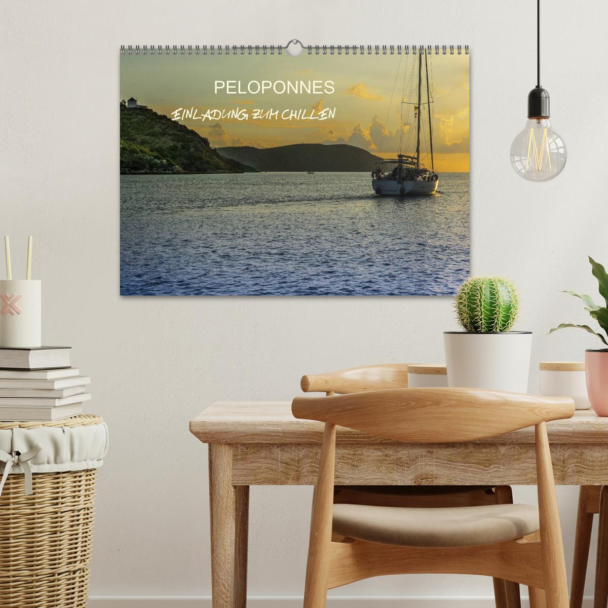 Bild: 9783435630080 | Peloponnes - Einladung zum Chillen (Wandkalender 2025 DIN A3 quer),...