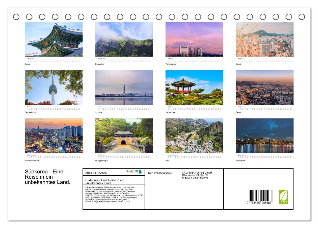 Bild: 9783435005567 | Südkorea - Eine Reise in ein unbekanntes Land. (Tischkalender 2025...