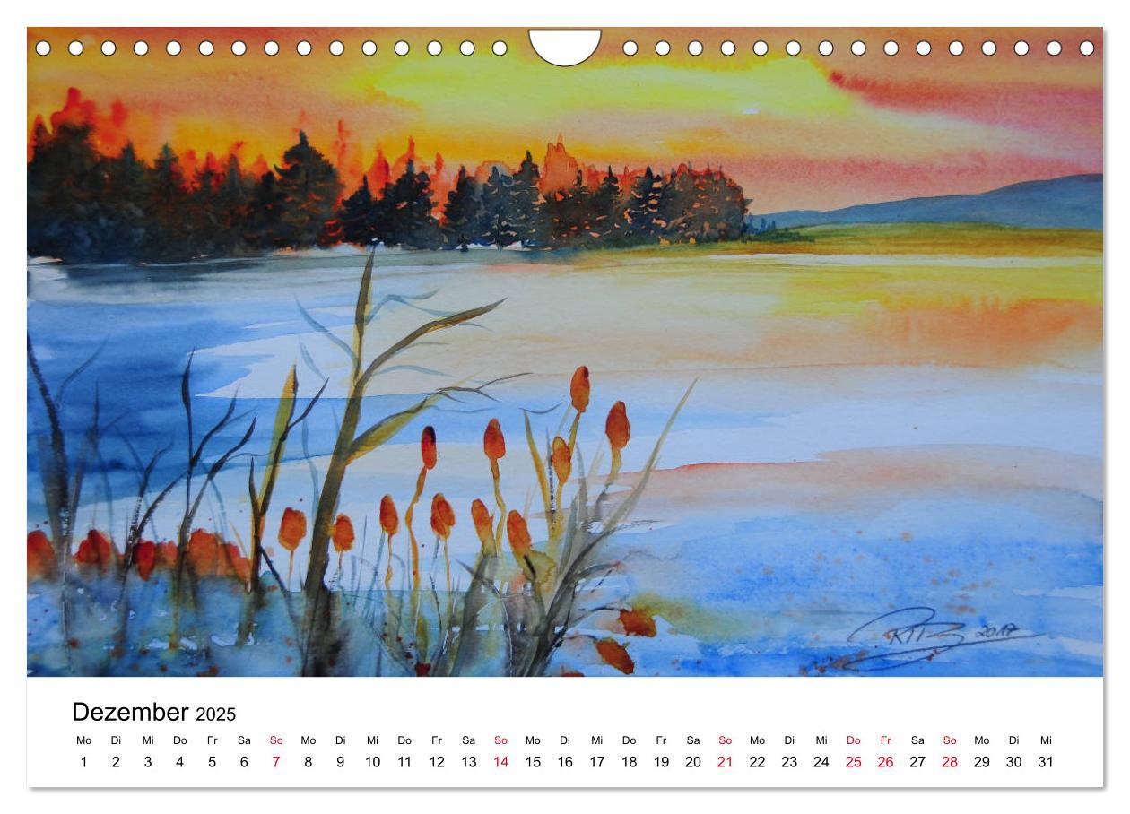 Bild: 9783435428687 | Landschafts-Aquarelle 2025 Roswita Ilona Baumann (Wandkalender 2025...