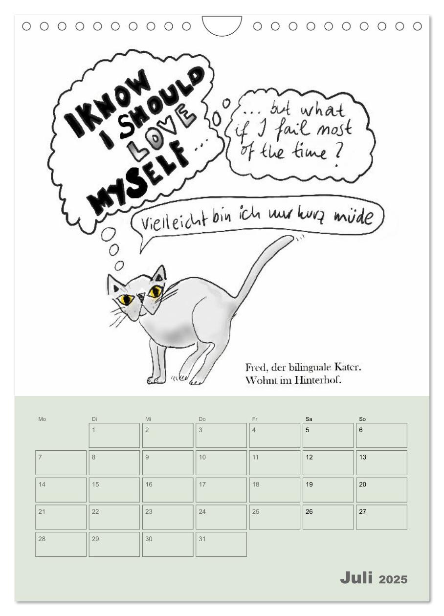 Bild: 9783457220238 | Therapie.Katzen (Wandkalender 2025 DIN A4 hoch), CALVENDO...