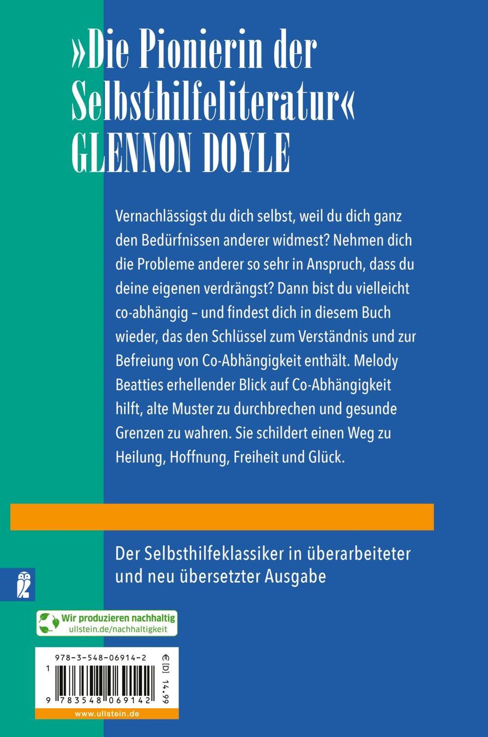 Rückseite: 9783548069142 | Schluss mit der Co-Abhängigkeit | Melody Beattie | Taschenbuch | 2024