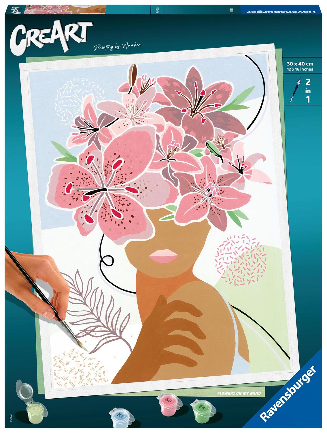 Cover: 4005556202751 | Ravensburger CreArt - Malen nach Zahlen 20275 - Flowers on my Mind...