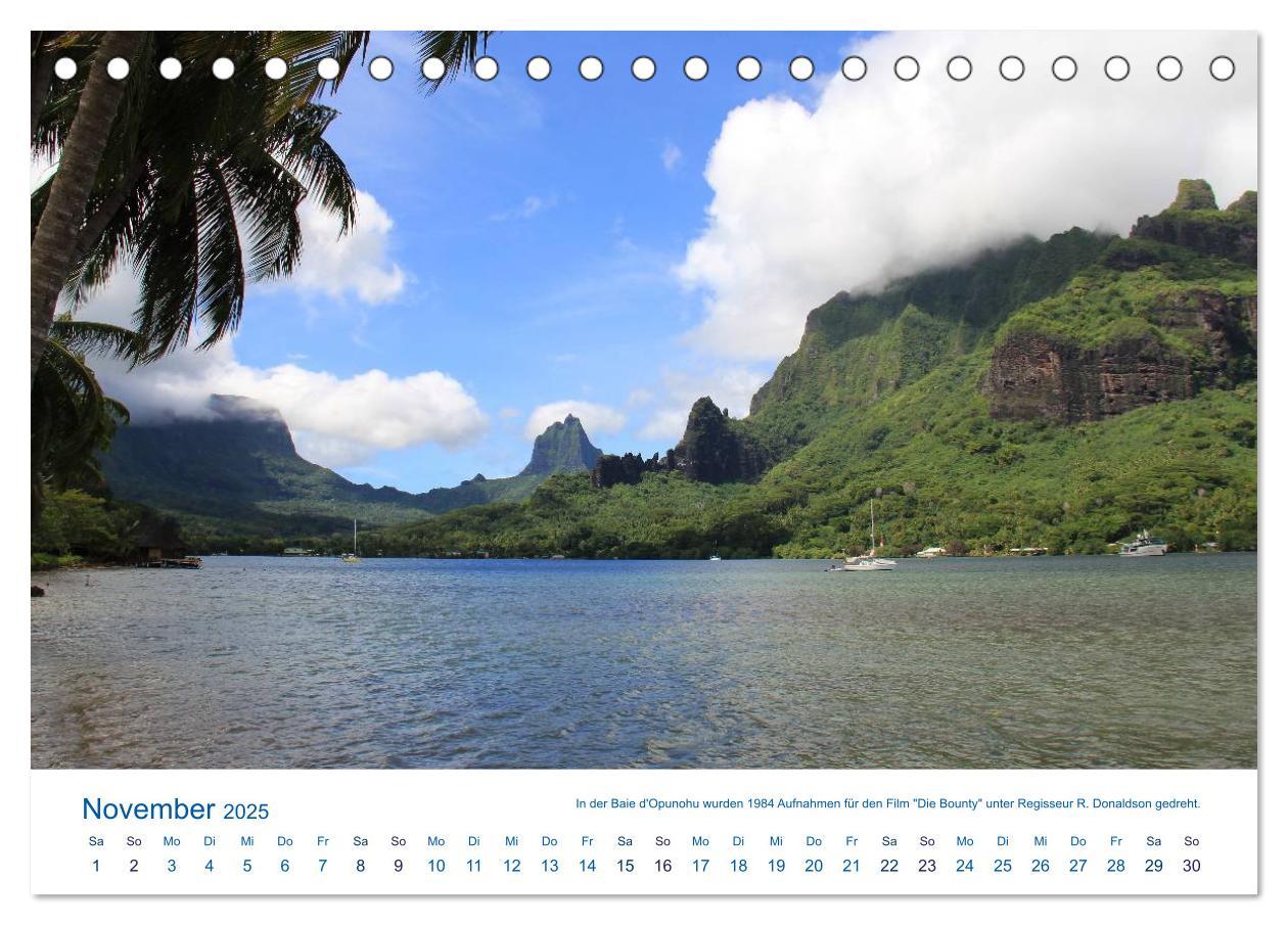 Bild: 9783435531295 | Südsee-Insel Mo'orea (Tischkalender 2025 DIN A5 quer), CALVENDO...