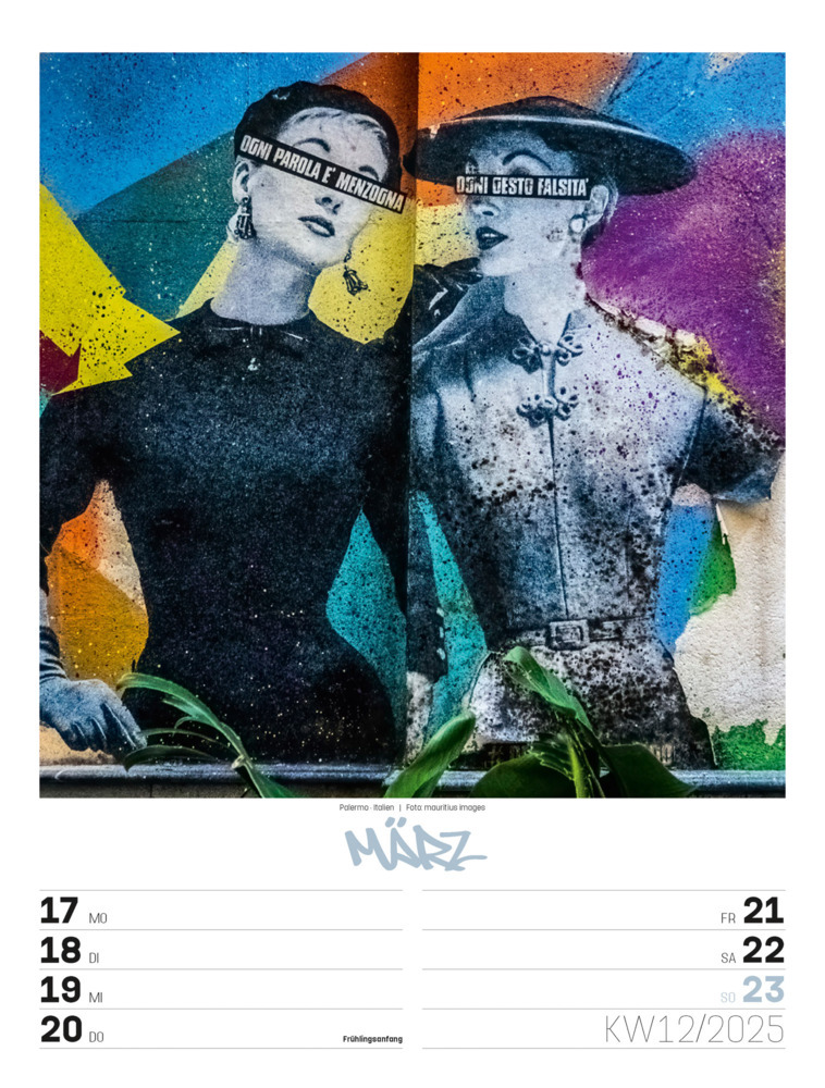 Bild: 9783838435299 | Street Art - Graffiti - Wochenplaner Kalender 2025 | Kunstverlag