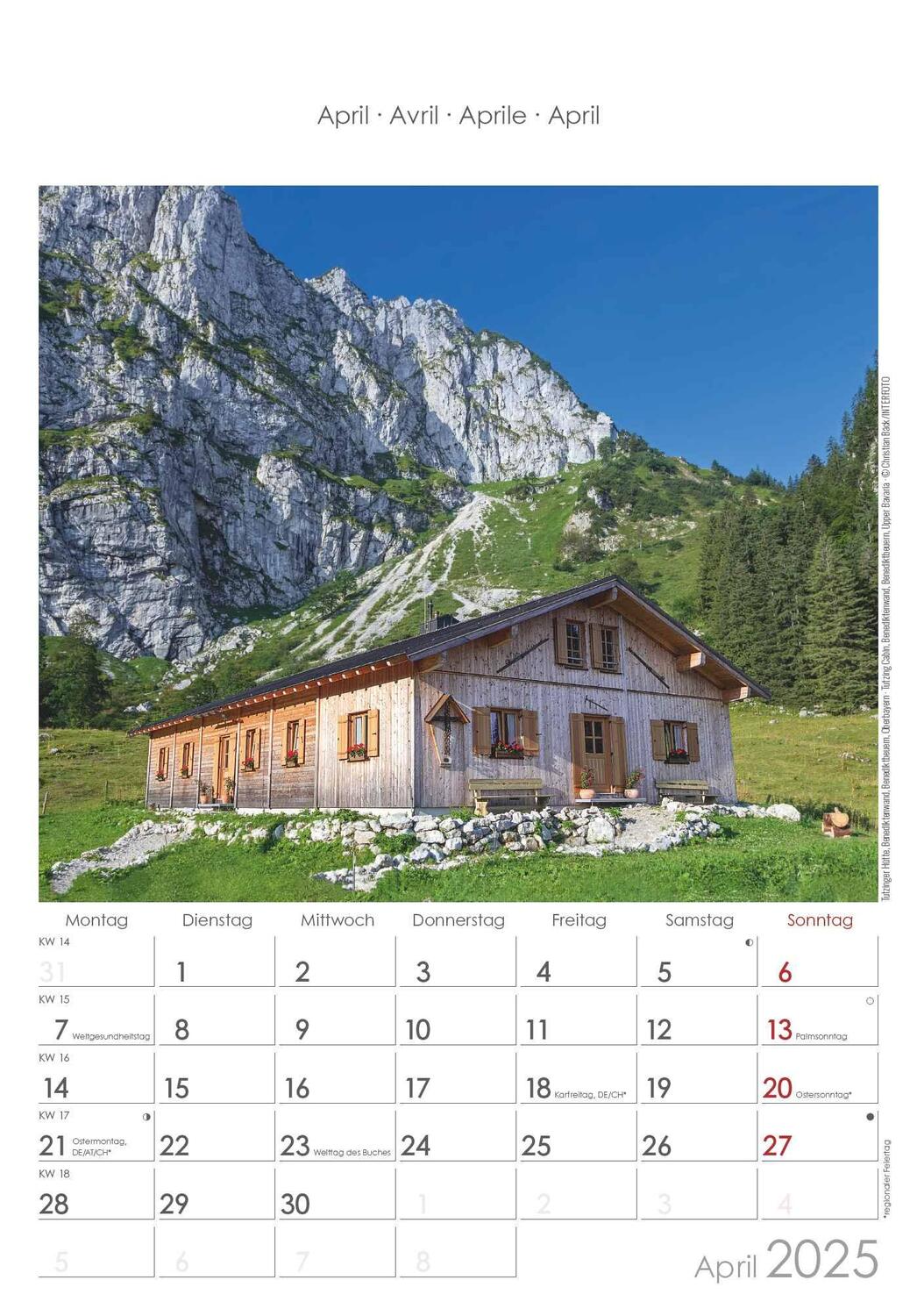 Bild: 4251732341190 | Bayern 2025 - Bild-Kalender 23,7x34 cm - Regional-Kalender -...