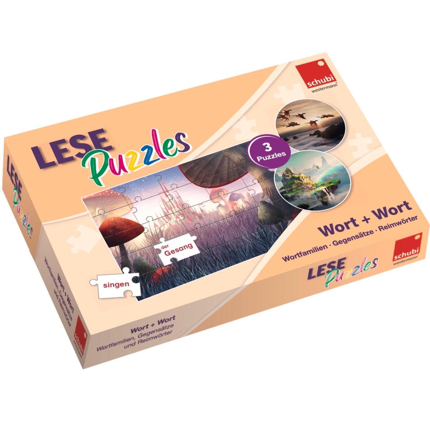 Cover: 9783039760718 | SCHUBI LesePuzzles Wort + Wort | Box | LESEpuzzles | Deutsch | 2024