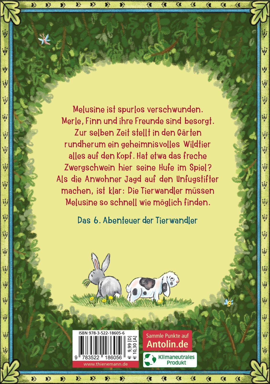 Rückseite: 9783522186056 | Die Tierwandler 6: Schwein gehabt! | Martina Baumbach | Buch | 208 S.