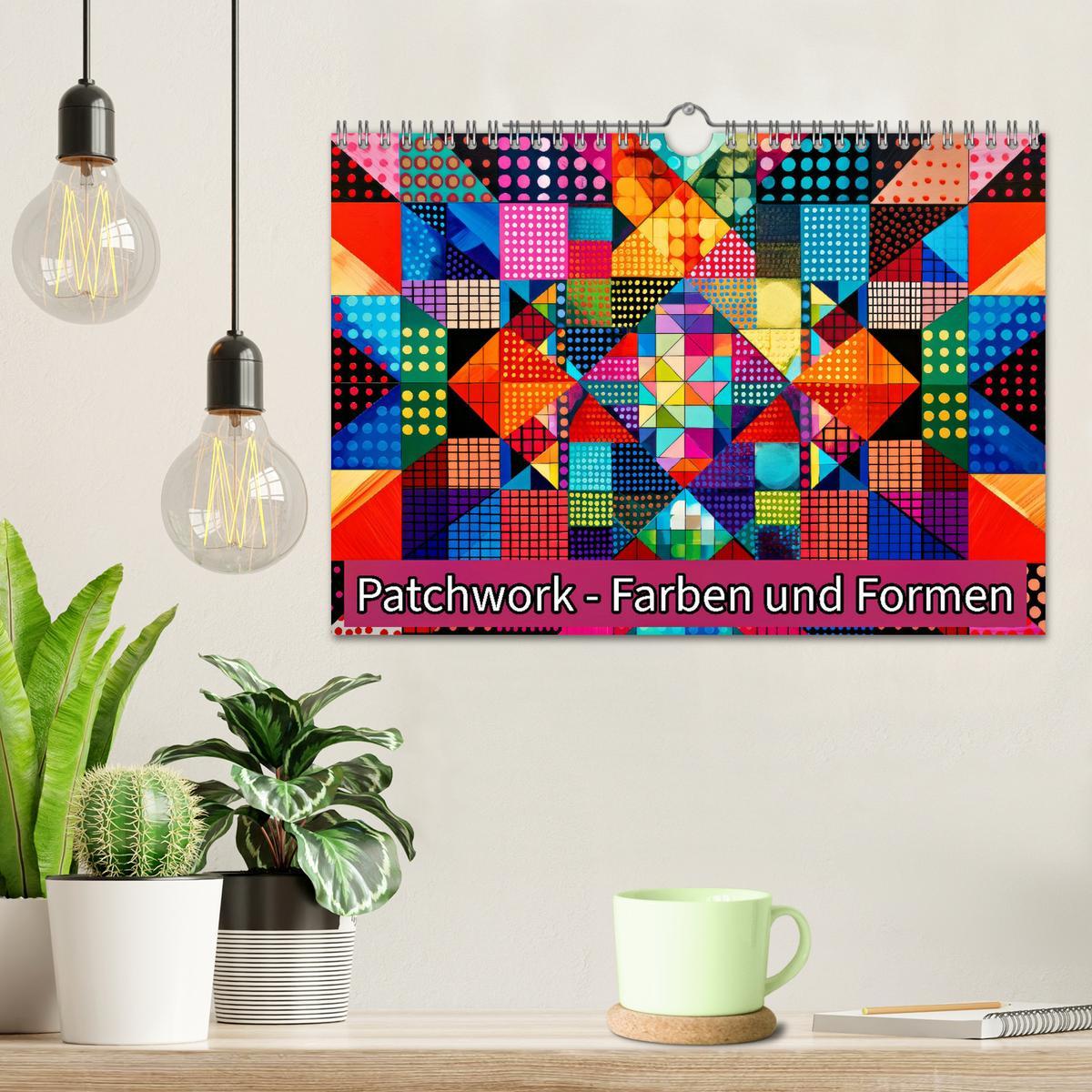 Bild: 9783457141564 | Patchwork - Farben und Formen (Wandkalender 2025 DIN A4 quer),...