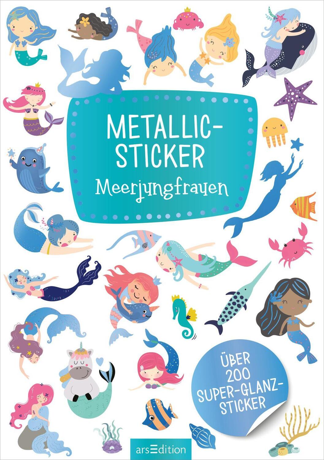 Bild: 4014489133278 | Metallic-Sticker - Meerjungfrauen | Über 200 Super-Glanz-Sticker