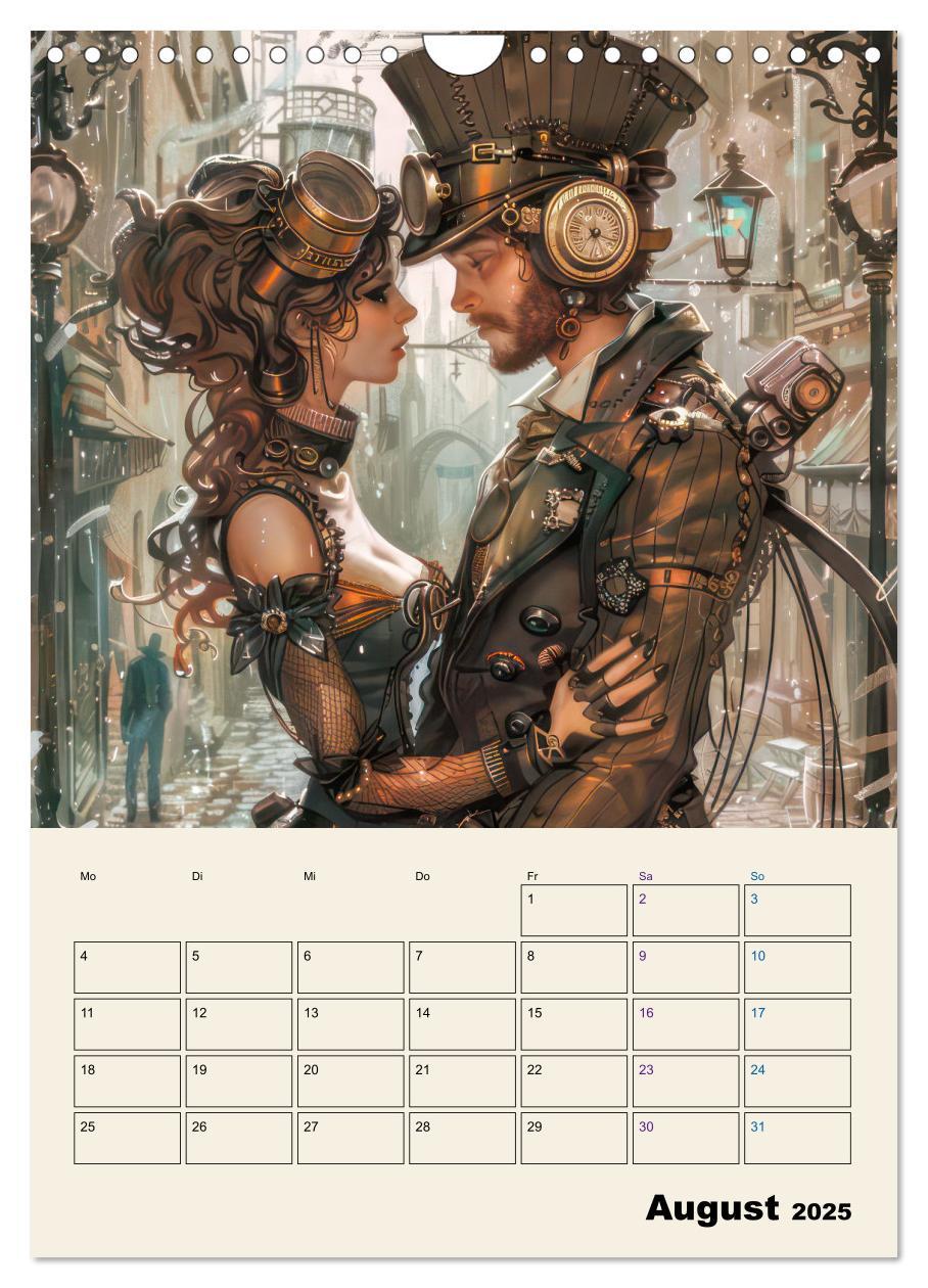 Bild: 9783457146774 | Steampunk - Mechanische Fantasiewelt (Wandkalender 2025 DIN A4...