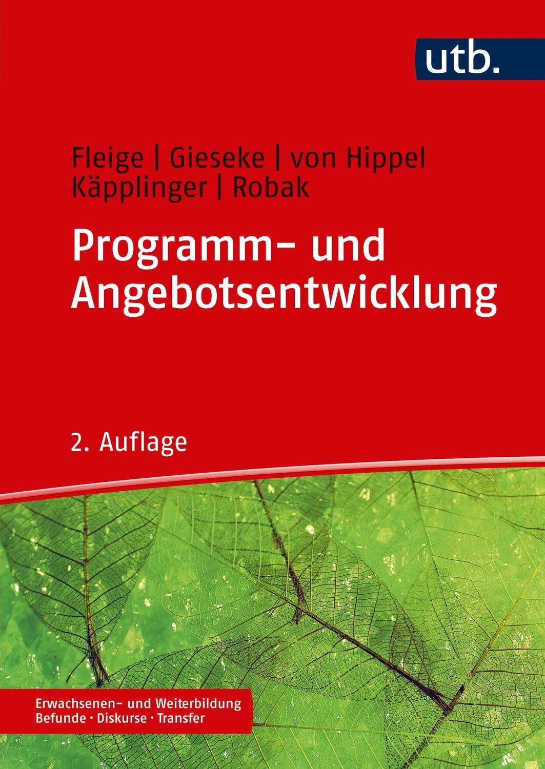 Cover: 9783825252823 | Programm- und Angebotsentwicklung | Marion Fleige (u. a.) | Buch