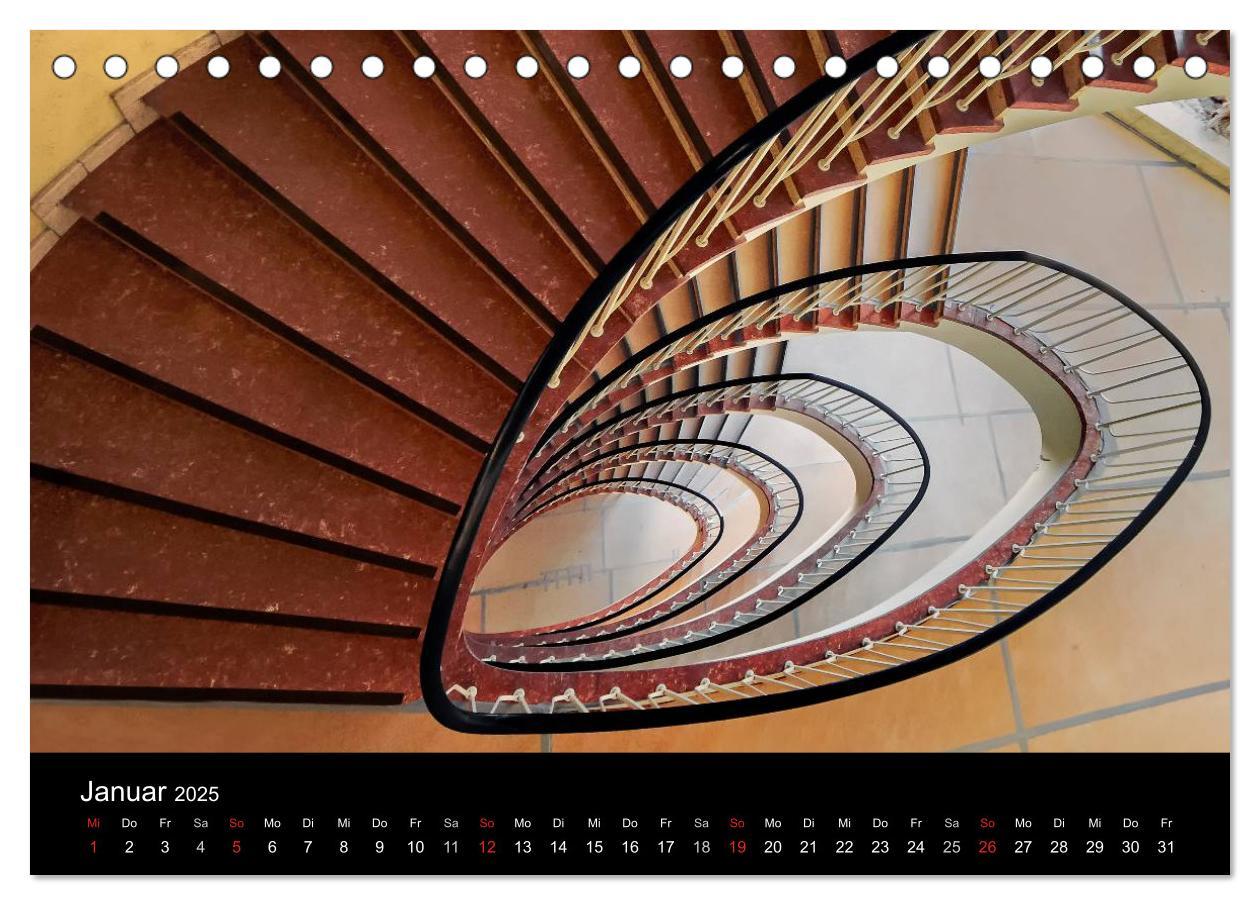 Bild: 9783435600205 | Faszination Treppen (Tischkalender 2025 DIN A5 quer), CALVENDO...