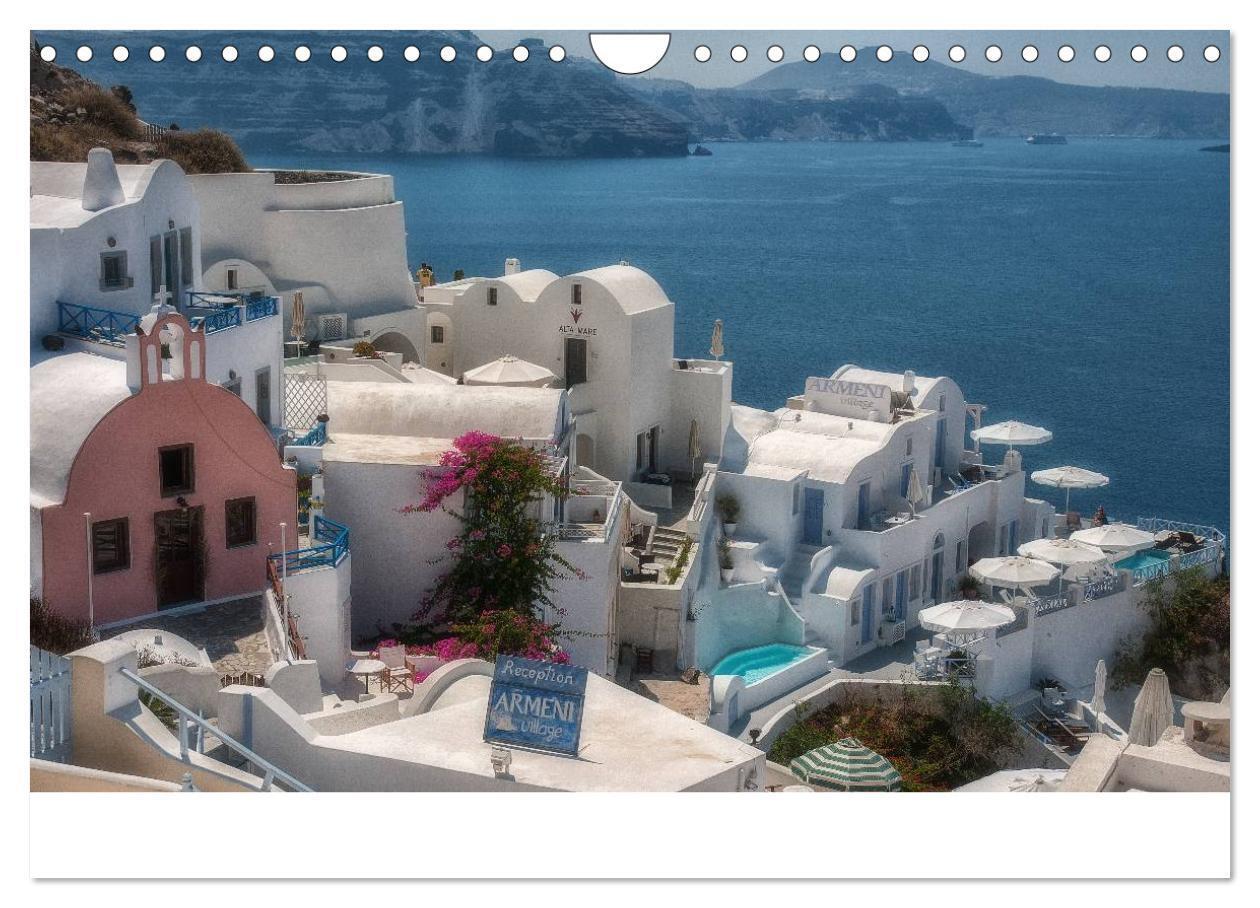 Bild: 9783435564514 | Zauberhaftes Santorin (Wandkalender 2025 DIN A4 quer), CALVENDO...