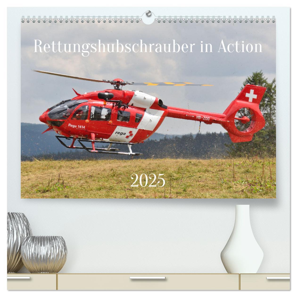 Cover: 9783435016877 | Rettungshubschrauber in Action (hochwertiger Premium Wandkalender...