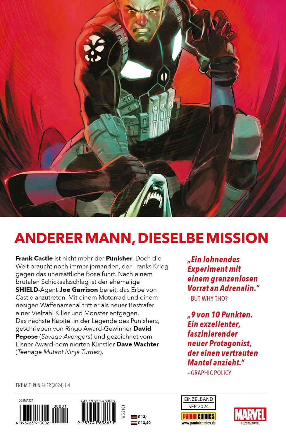 Rückseite: 9783741638671 | Punisher: Das Erbe der Rache | David Pepose (u. a.) | Taschenbuch