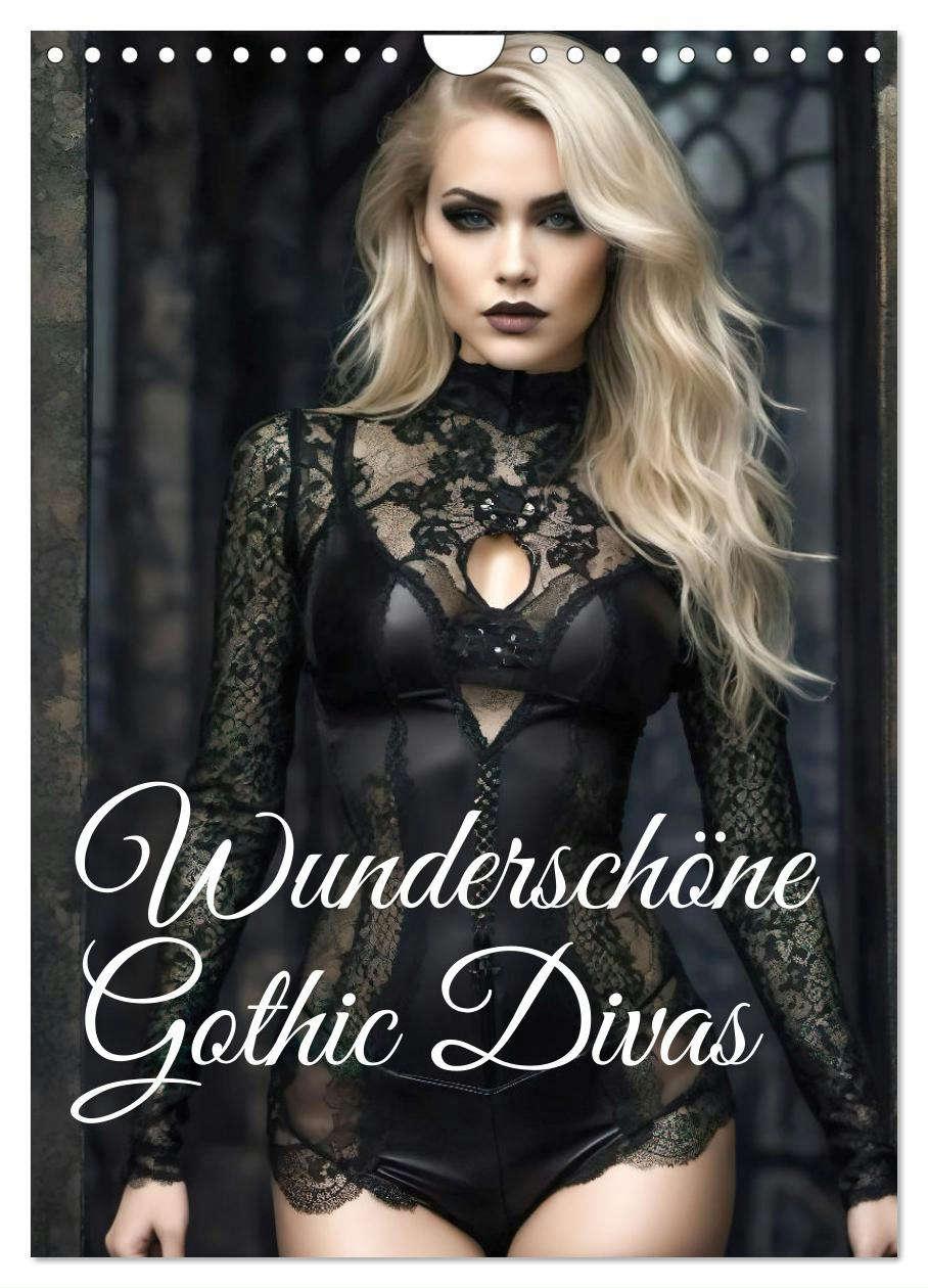 Cover: 9783457126837 | Wunderschöne Gothic Divas (Wandkalender 2025 DIN A4 hoch), CALVENDO...