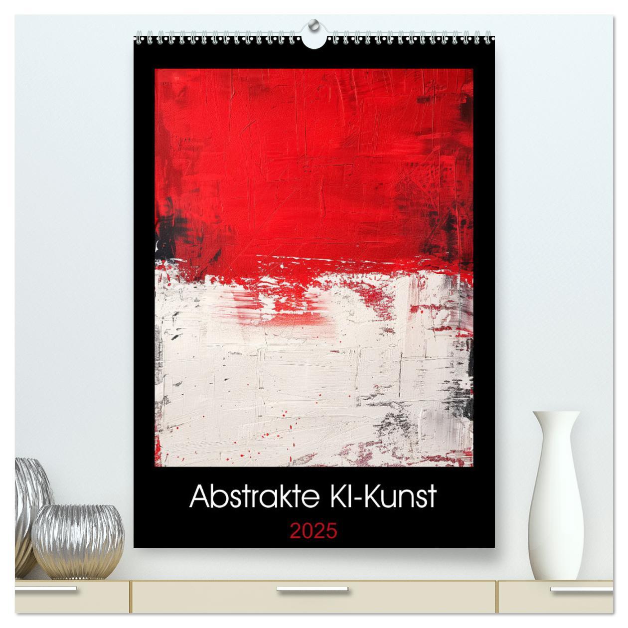 Cover: 9783383830211 | Abstrakte KI-Kunst (hochwertiger Premium Wandkalender 2025 DIN A2...