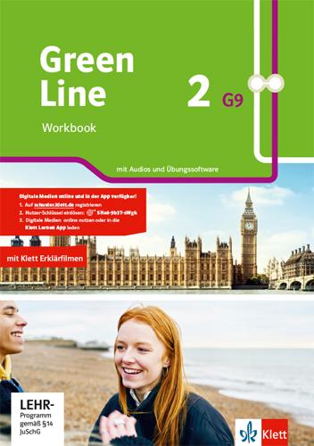 Cover: 9783128350288 | Green Line 2 G9. Workbook mit Audios und Übungssoftware Klasse 6