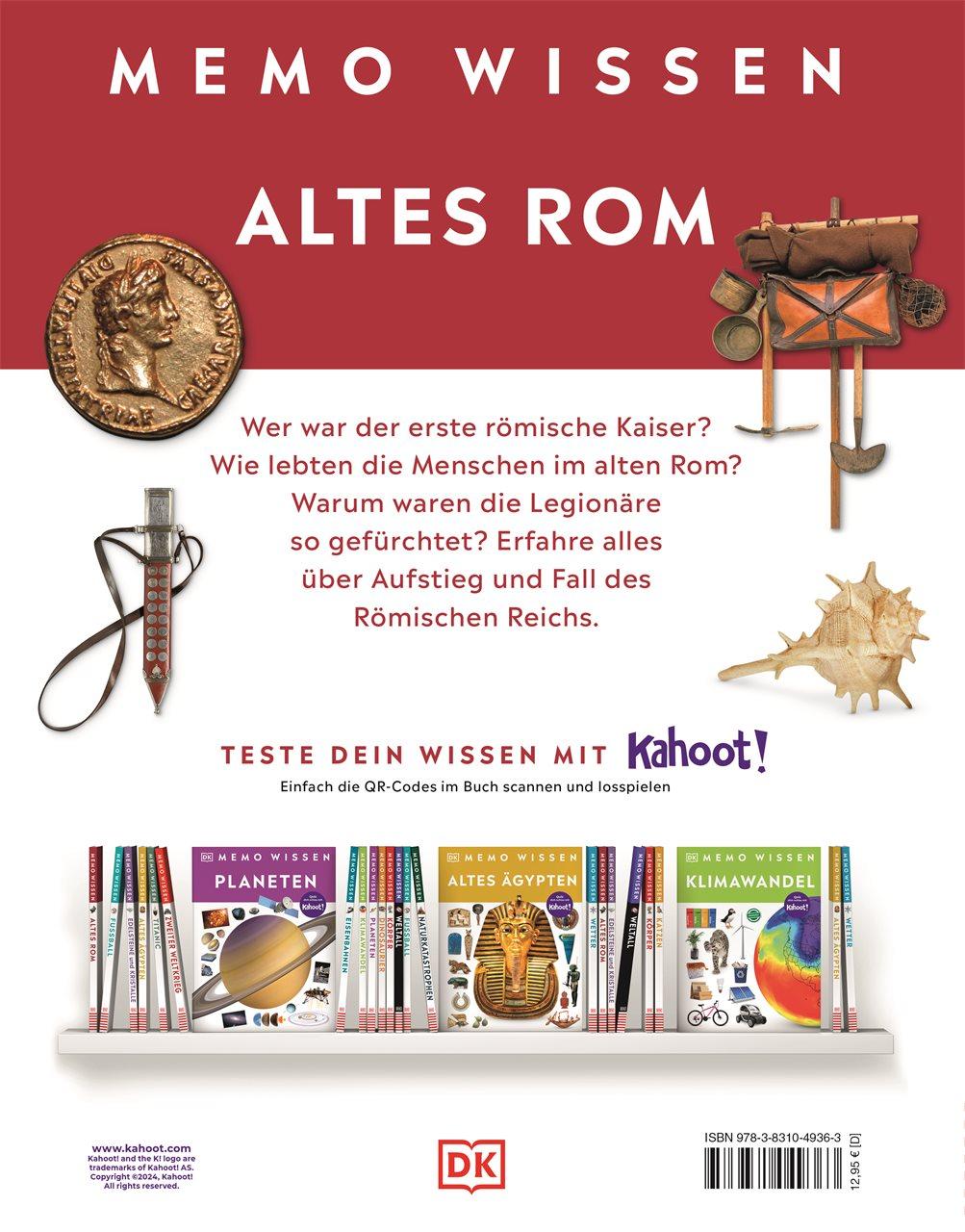 Rückseite: 9783831049363 | memo Wissen. Altes Rom | Simon James | Buch | 72 S. | Deutsch | 2024