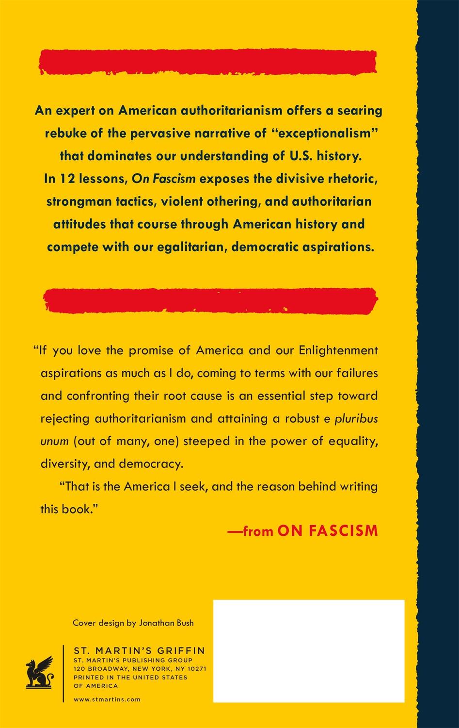 Rückseite: 9781250752697 | On Fascism | 12 Lessons From American History | Matthew C. MacWilliams