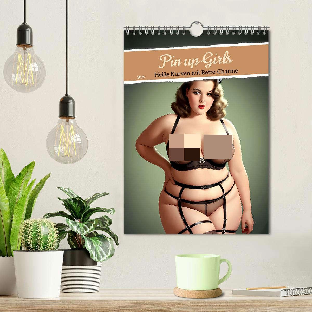 Bild: 9783383820632 | Pin up Girls Heiße Kurven mit Retro Charme (Wandkalender 2025 DIN...