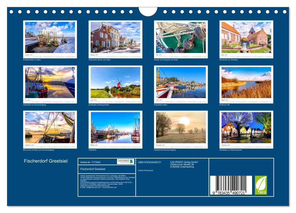 Bild: 9783435490721 | Fischerdorf Greetsiel (Wandkalender 2025 DIN A4 quer), CALVENDO...