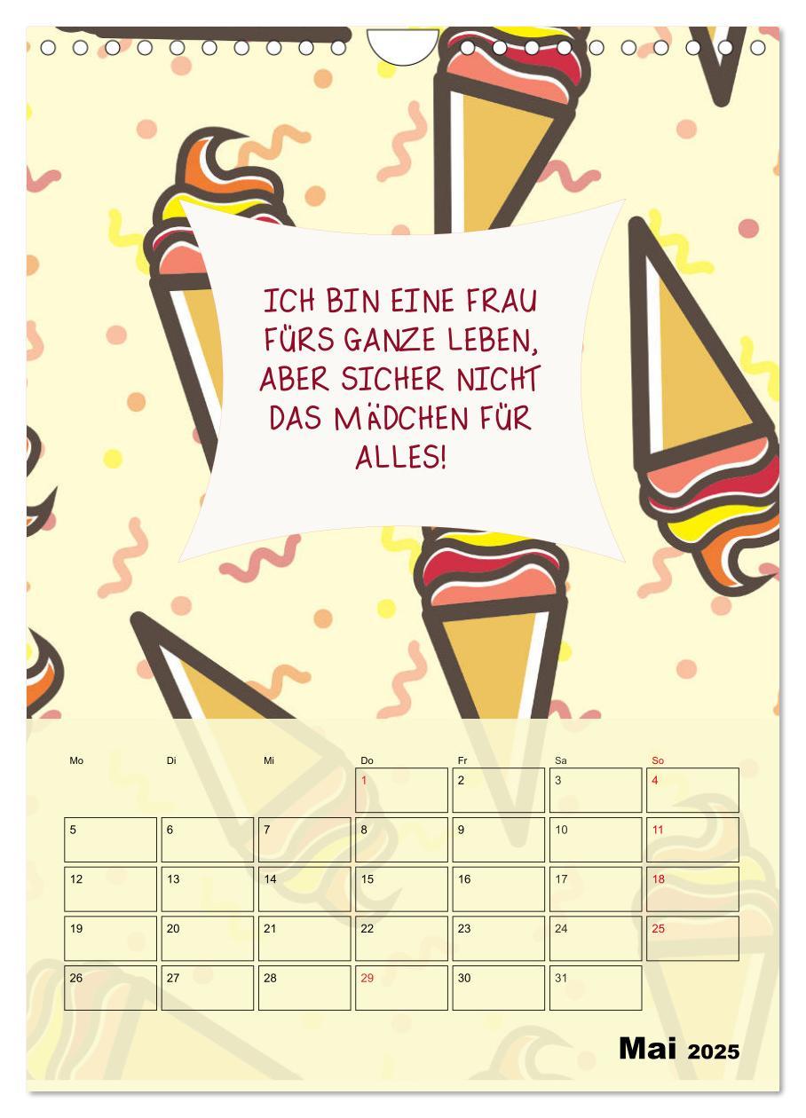 Bild: 9783435948741 | Königin über alles! Typokalender für starke Frauen (Wandkalender...