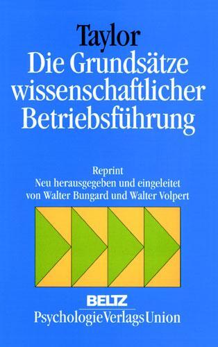 Cover: 9783621272674 | Die Grundsätze wissenschaftlicher Betriebsführung | Taylor | Buch