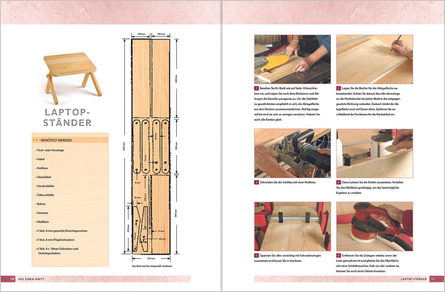 Bild: 9783784355238 | Aus einem Brett | Einfache Holzprojekte | Andy Standing | Taschenbuch