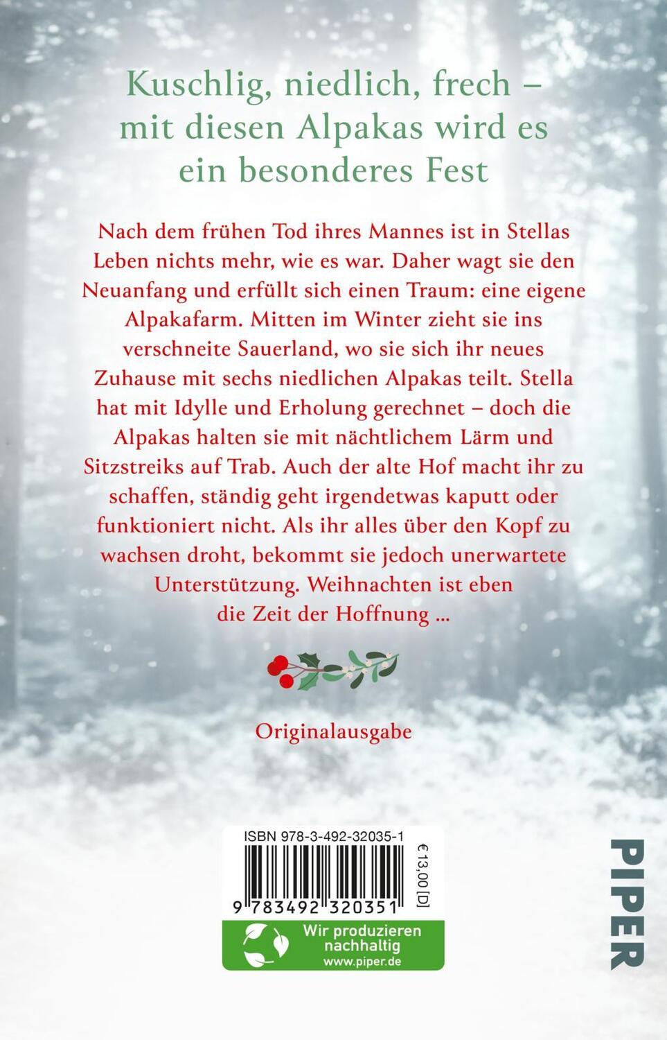 Rückseite: 9783492320351 | Weihnachtszauber mit Alpakas | Dana Lukas | Taschenbuch | 352 S.