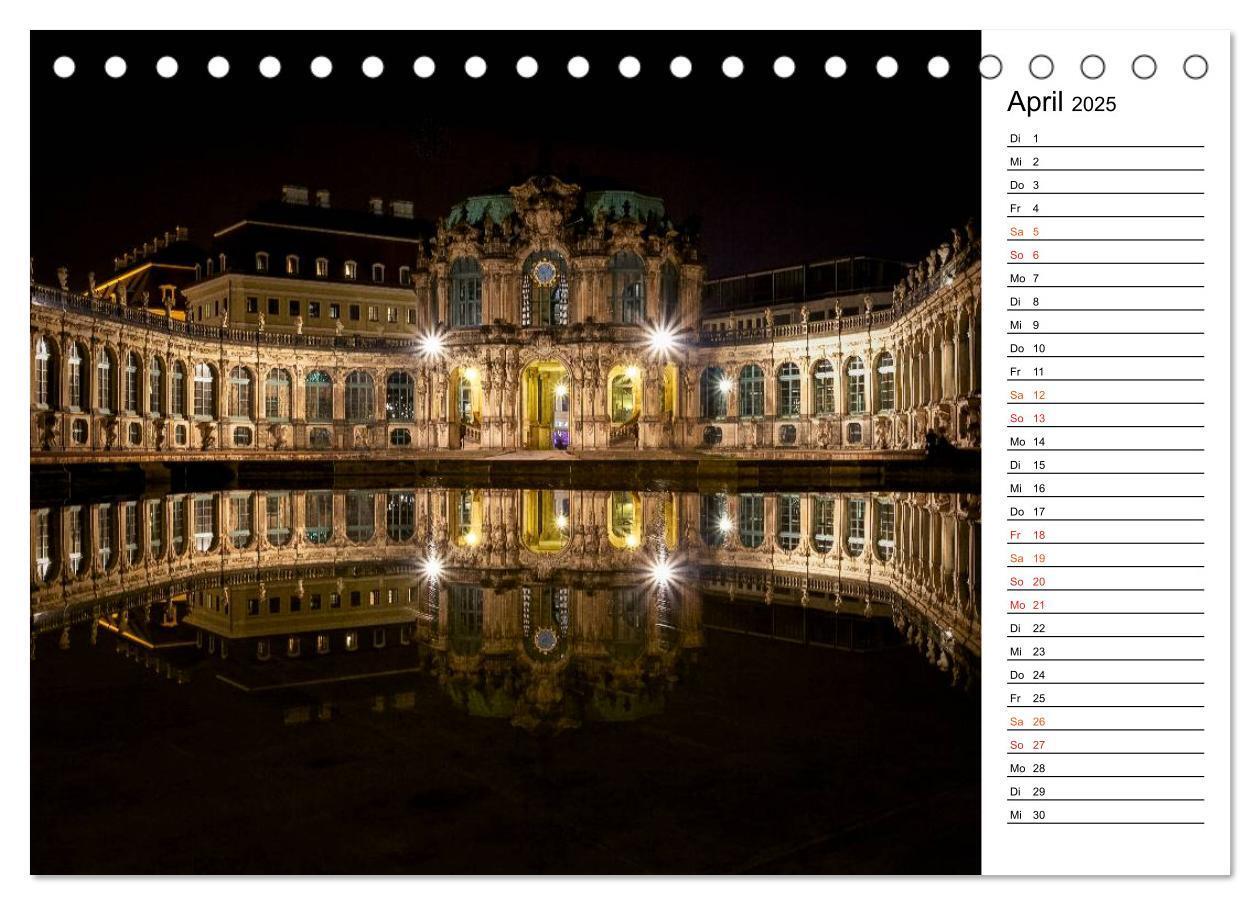 Bild: 9783435511303 | Eine Nacht in Dresden (Tischkalender 2025 DIN A5 quer), CALVENDO...