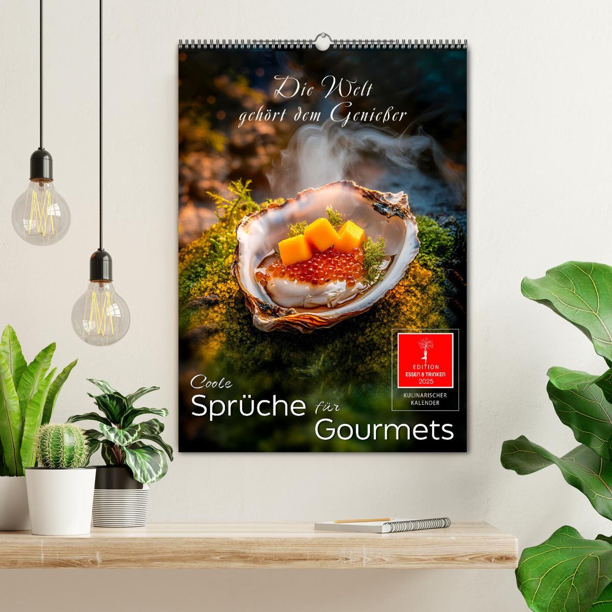 Bild: 9783457199220 | Coole Sprüche für Gourmets (Wandkalender 2025 DIN A2 hoch),...