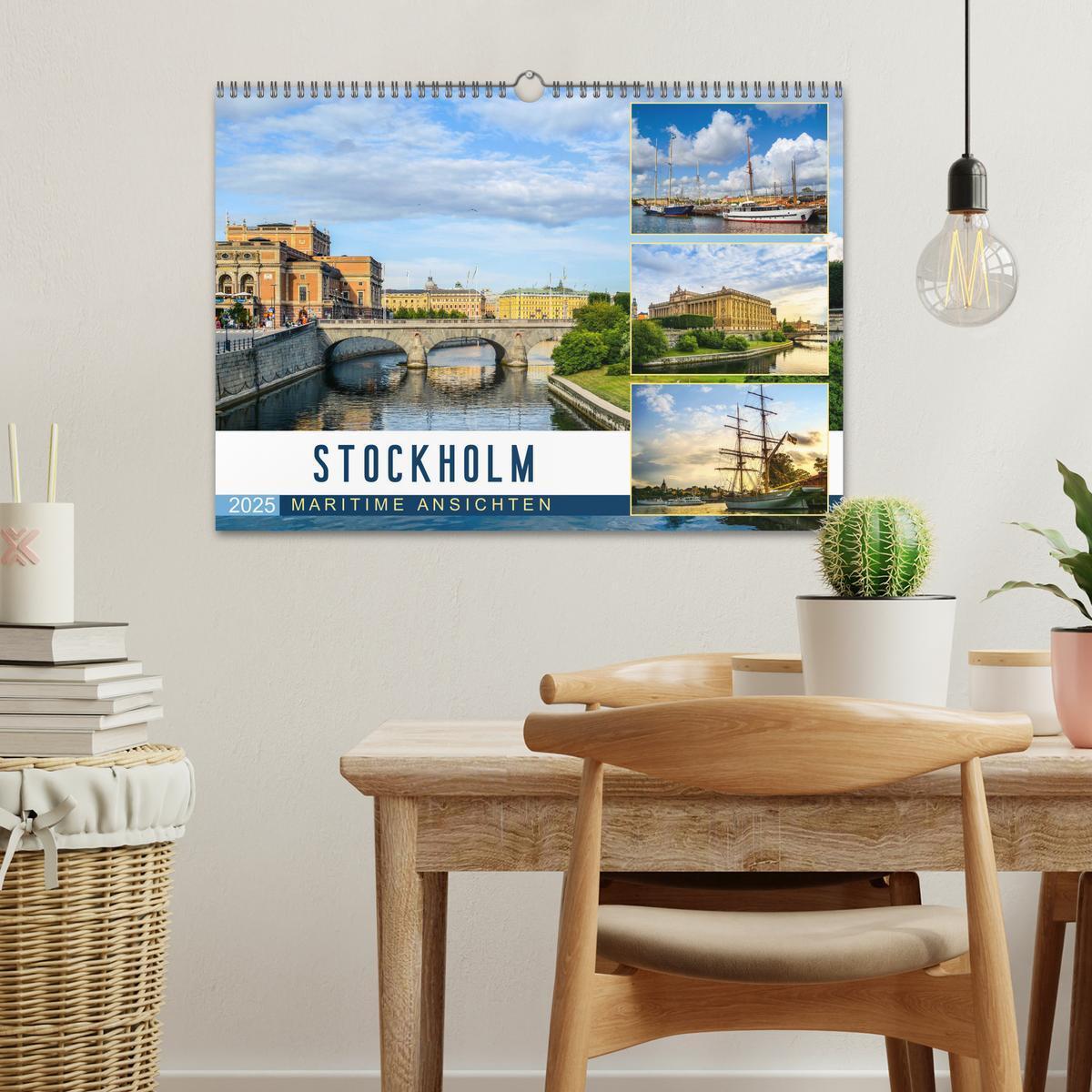 Bild: 9783435105717 | Stockholm - Maritime Ansichten (Wandkalender 2025 DIN A3 quer),...