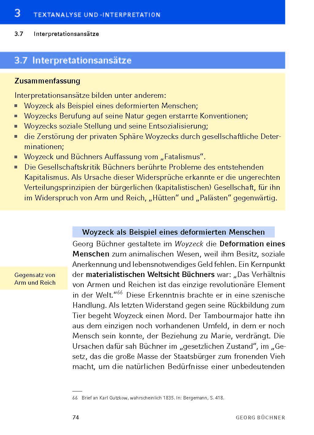 Bild: 9783804420687 | Woyzeck - Textanalyse und Interpretation | Georg Büchner | Taschenbuch