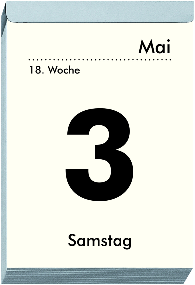 Bild: 4006928024766 | Tagesabreißkalender XXL 2025 - 9,9x14,3 cm - 1 Tag auf 1 Seite -...