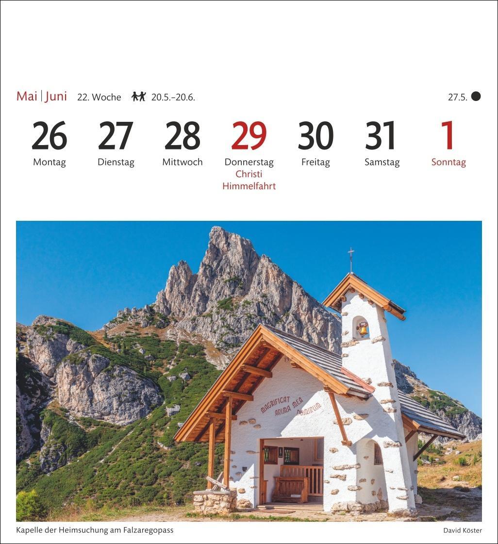 Bild: 9783840034176 | Südtirol Sehnsuchtskalender 2025 - Wochenkalender mit 53 Postkarten