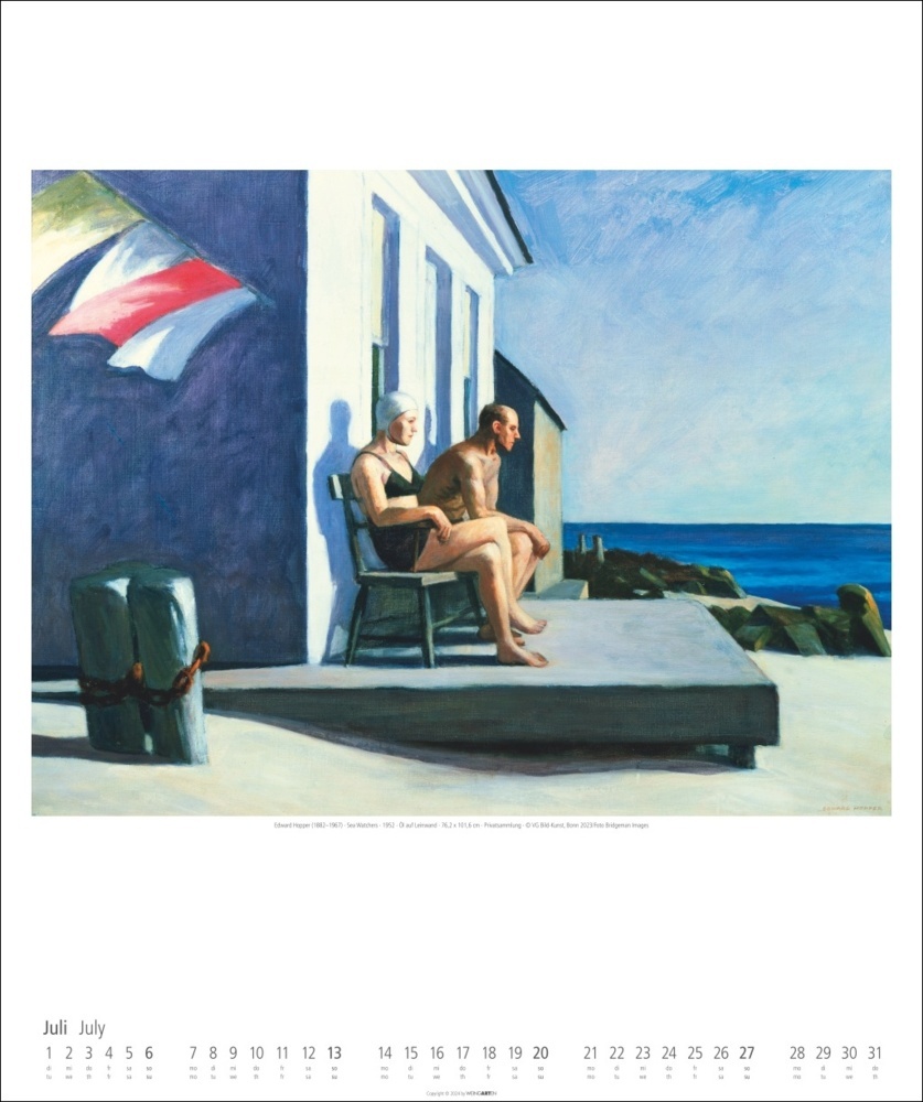 Bild: 9783839900154 | Edward Hopper Kalender 2025 | Edward Hopper | Kalender | Spiralbindung