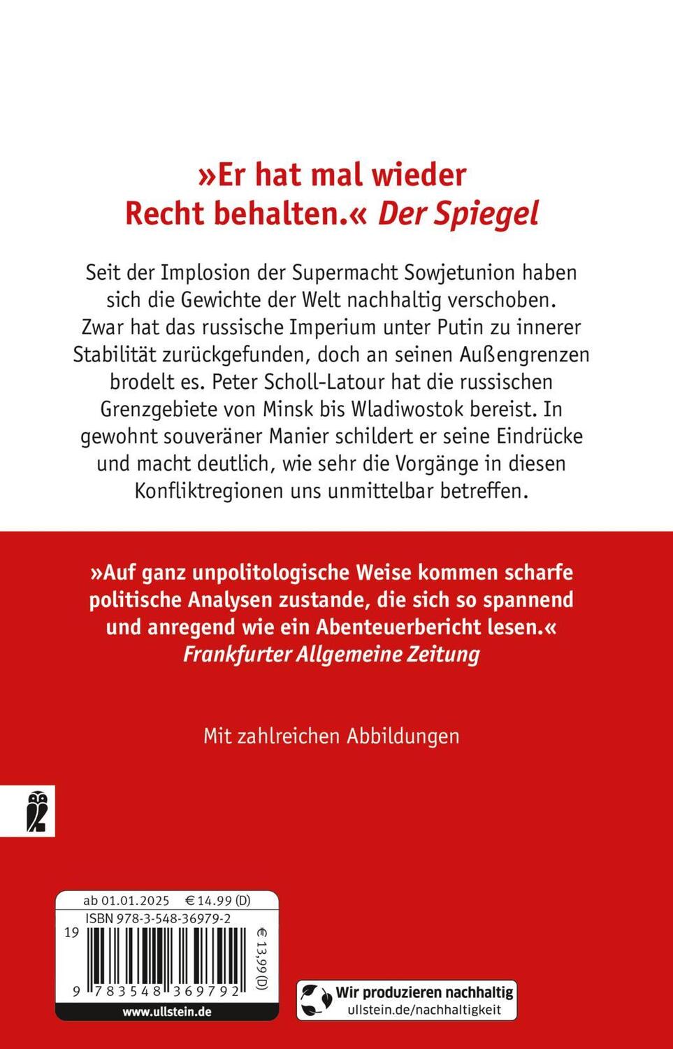 Rückseite: 9783548369792 | Rußland im Zangengriff | Peter Scholl-Latour | Taschenbuch | 432 S.