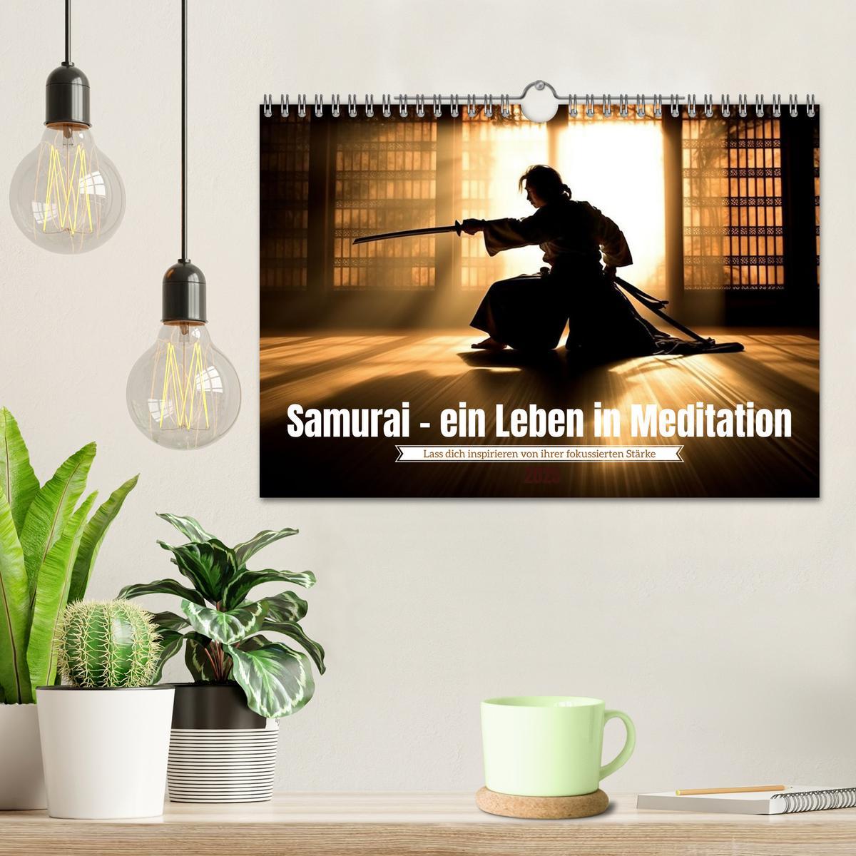 Bild: 9783383862625 | Samurai - ein Leben in Meditation (Wandkalender 2025 DIN A4 quer),...