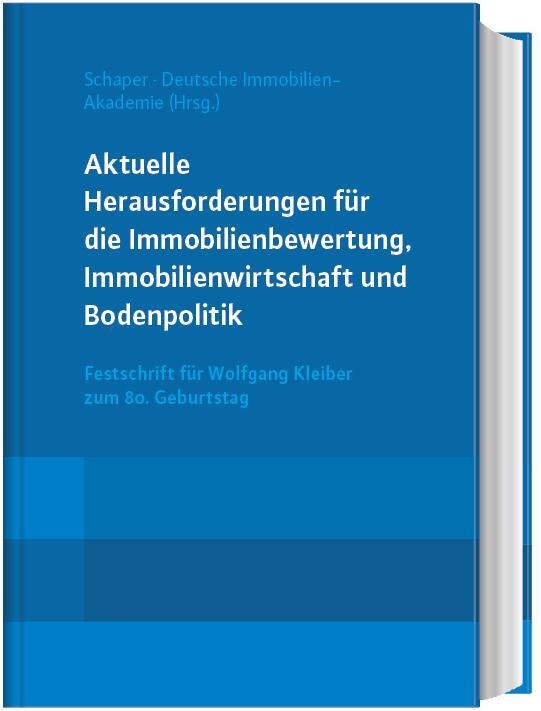 Cover: 9783846214855 | Aktuelle Herausforderungen für die Immobilienbewertung,...