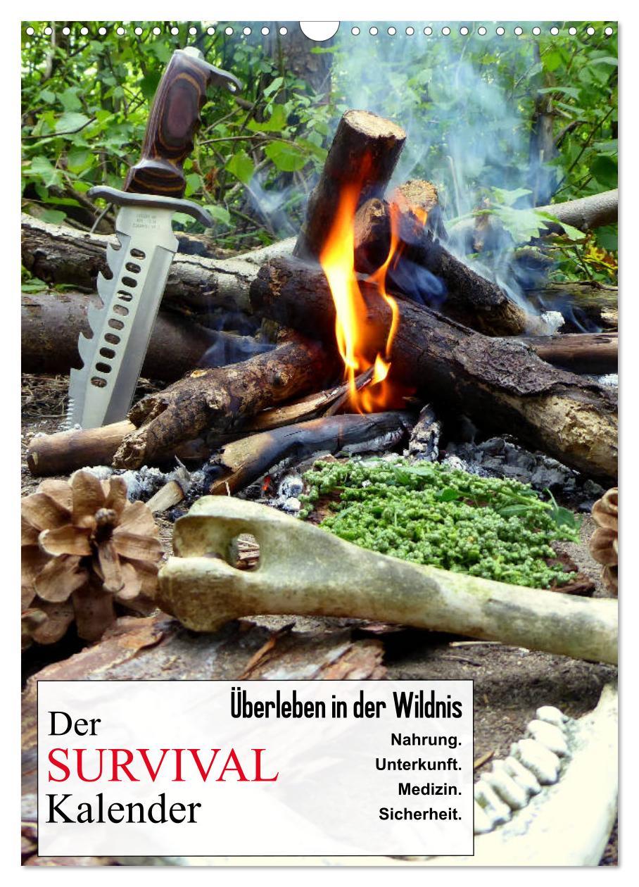 Cover: 9783435973767 | Der Survival-Kalender (Wandkalender 2025 DIN A3 hoch), CALVENDO...