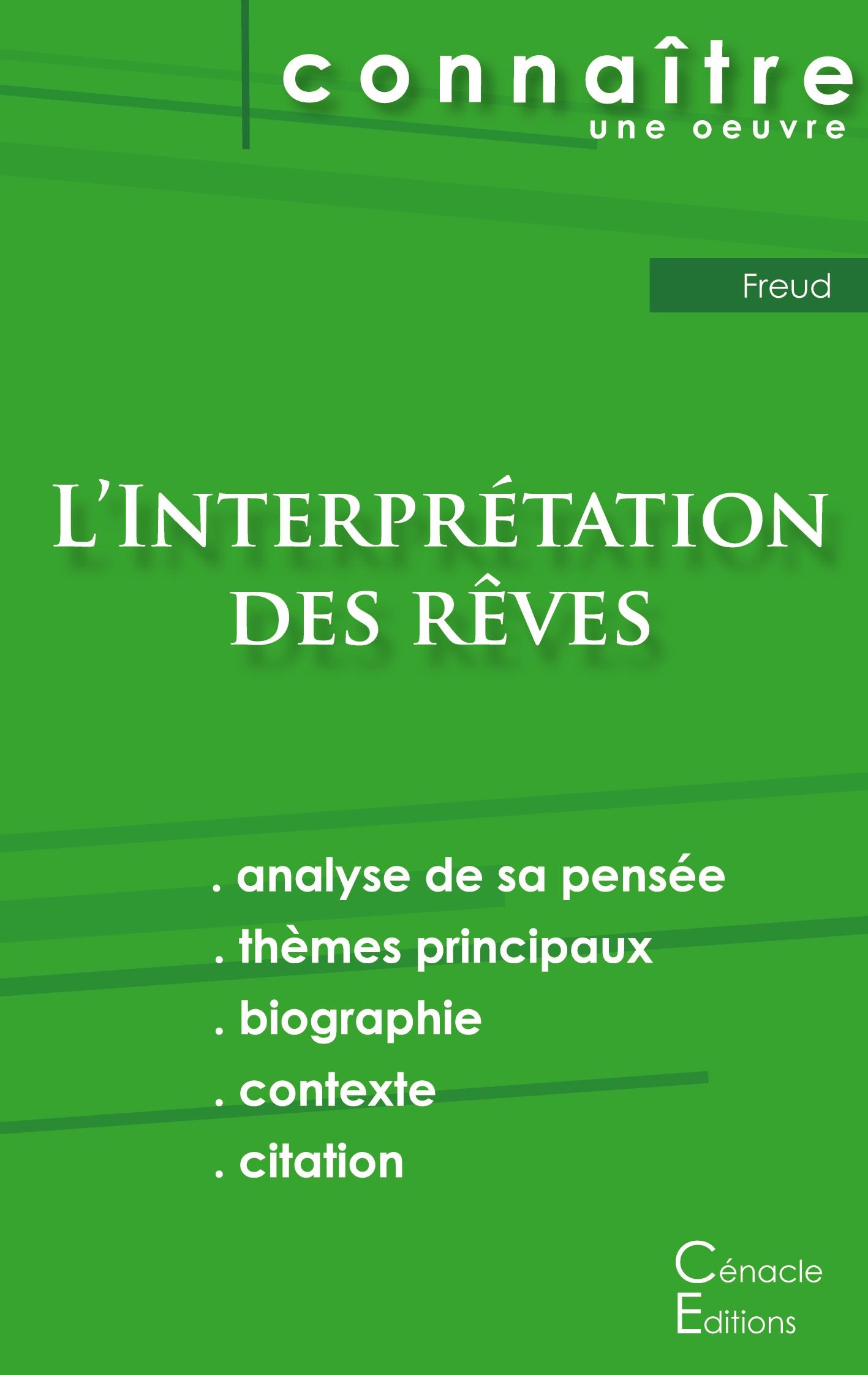 Cover: 9782759309740 | Fiche de lecture L'Interprétation des rêves de Freud (analyse...