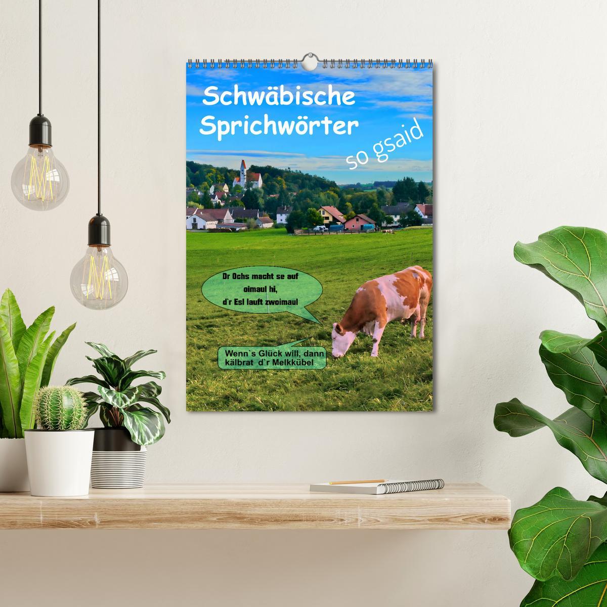 Bild: 9783435857661 | Schwäbische Sprichwörter - so gsaid (Wandkalender 2025 DIN A3...