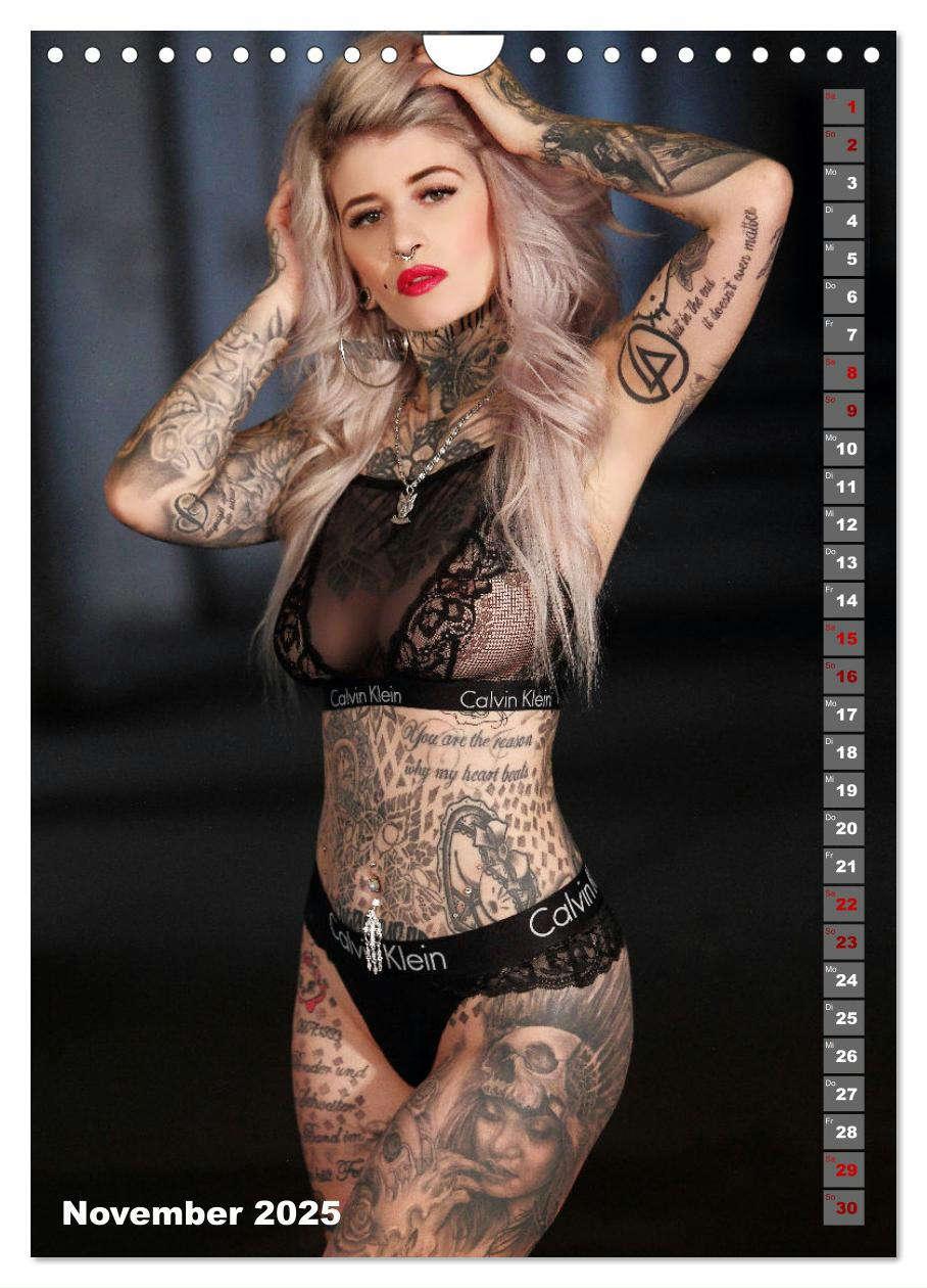 Bild: 9783435901395 | Beauty Tattoo Girls 2025 (Wandkalender 2025 DIN A4 hoch), CALVENDO...